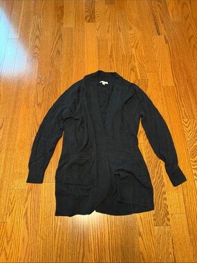 Nordstrom Black Open-Front Women's Cardigan